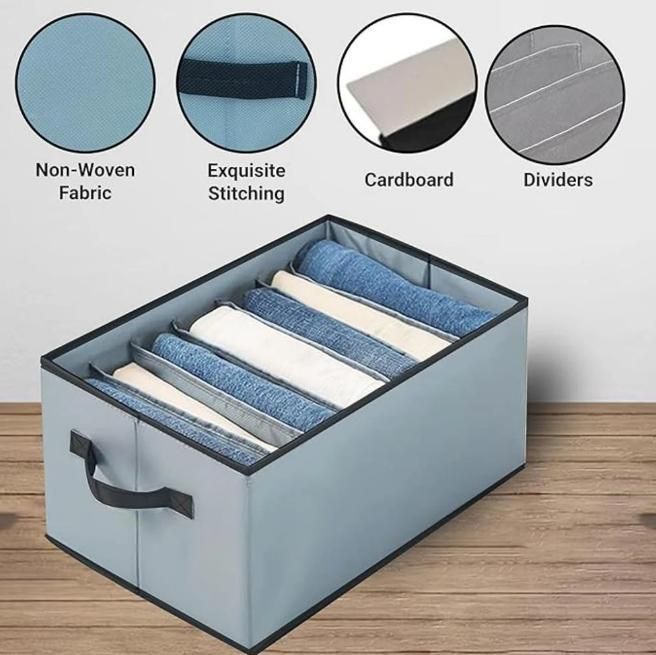 Foldable Stackable Storage Box Clothe Organizer (Pack of 2)